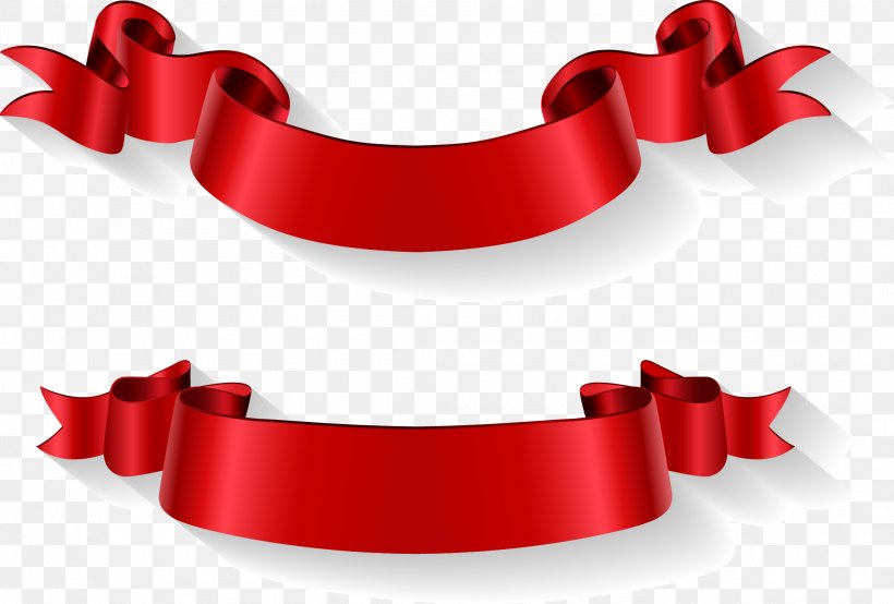 Detail Red Ribbon Vector Png Nomer 26