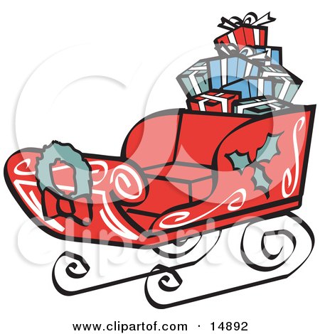 Detail Red Sled Clipart Nomer 23