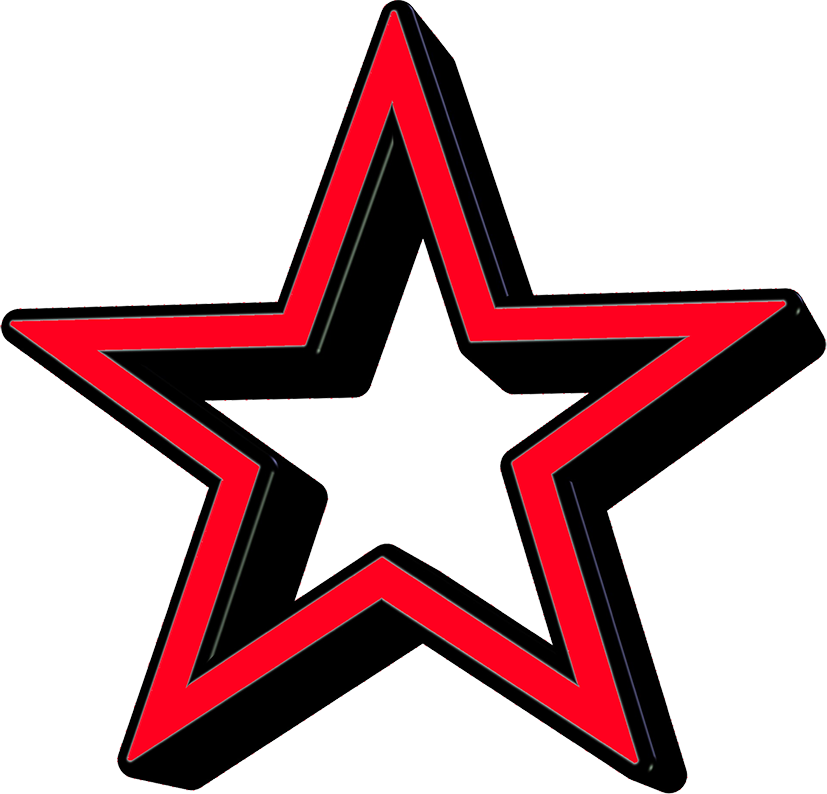 Detail Red Star Transparent Nomer 36