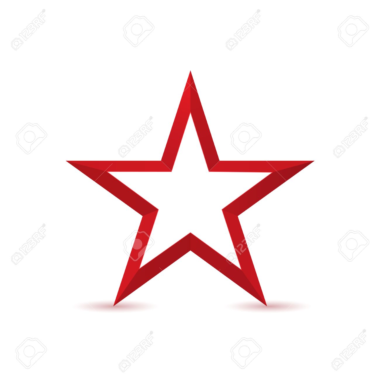 Detail Red Star White Background Nomer 11