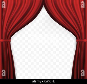 Detail Red Transparent Curtains Nomer 26