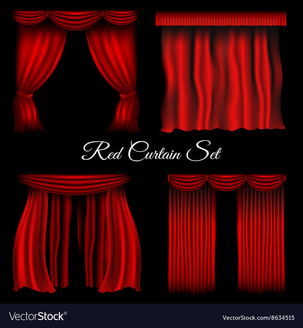 Detail Red Transparent Curtains Nomer 32