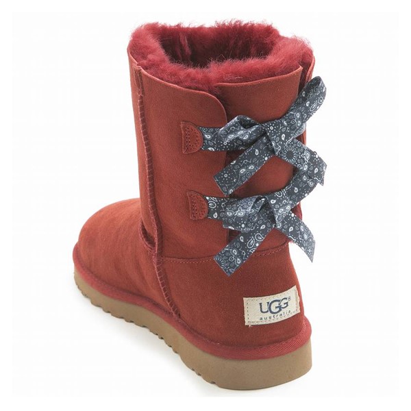 Detail Red Uggs With Rope Bow Nomer 42