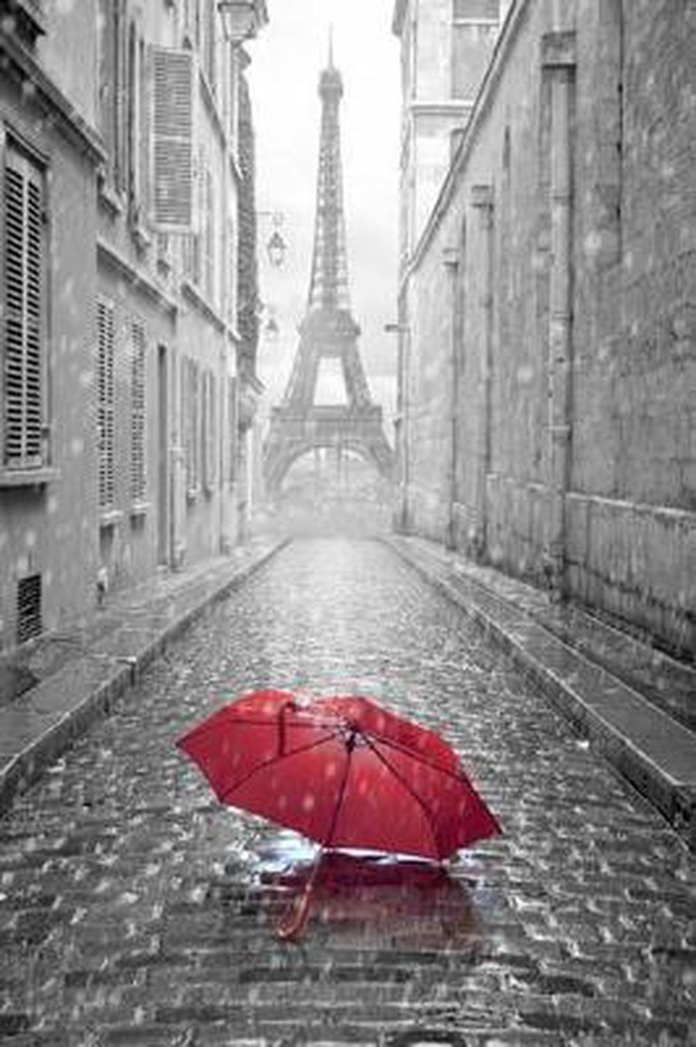 Detail Red Umbrella Eiffel Tower Nomer 7