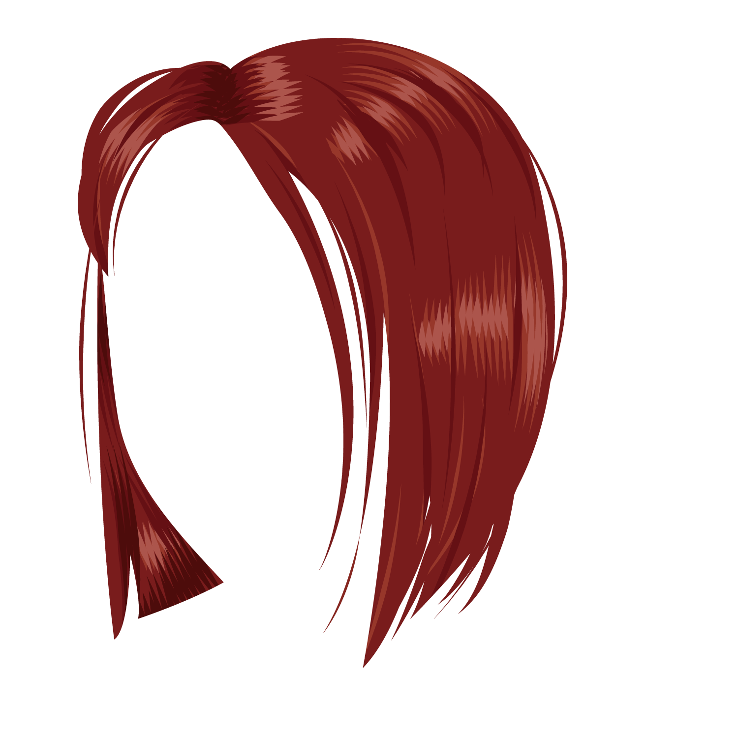 Detail Red Wig Png Nomer 15