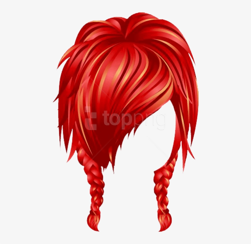 Detail Red Wig Png Nomer 16