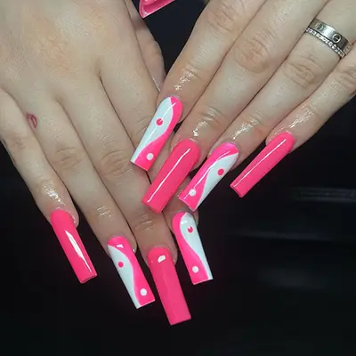 Detail Red Yin Yang Nails Nomer 12