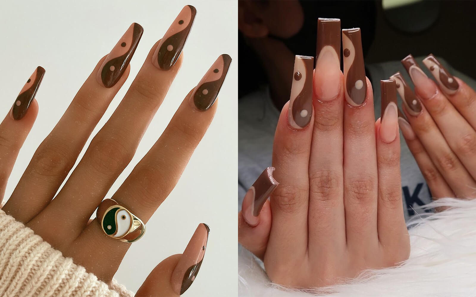 Detail Red Yin Yang Nails Nomer 33