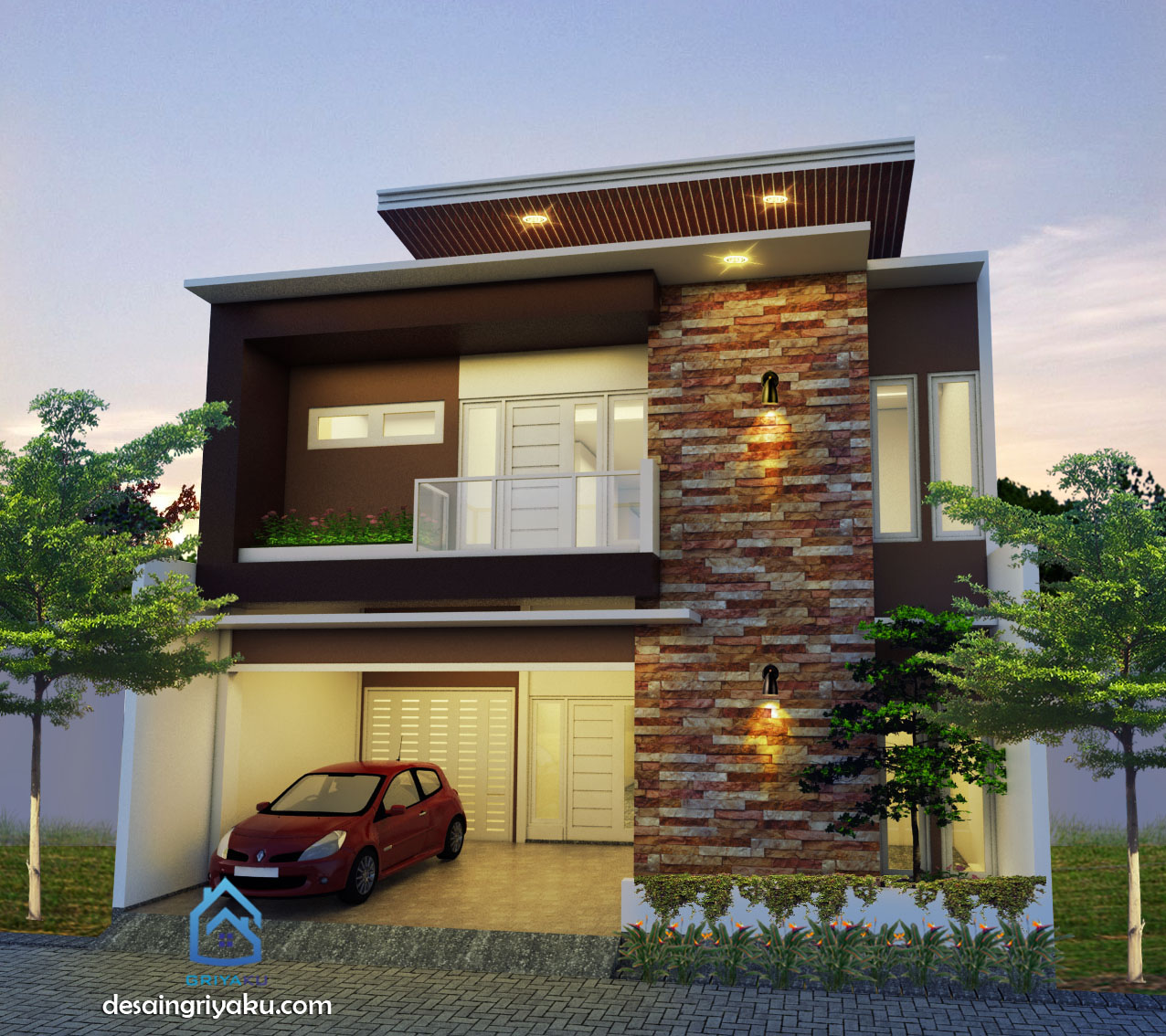 Detail Referensi Rumah Minimalis 2 Lantai Nomer 48