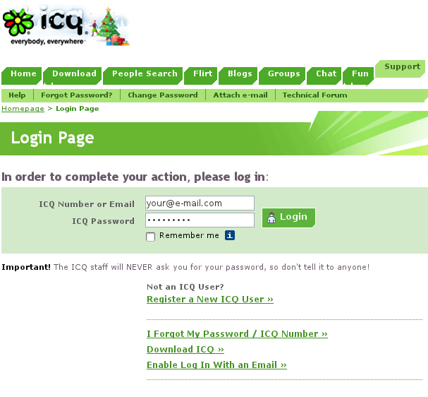 Register Icq With Email - KibrisPDR