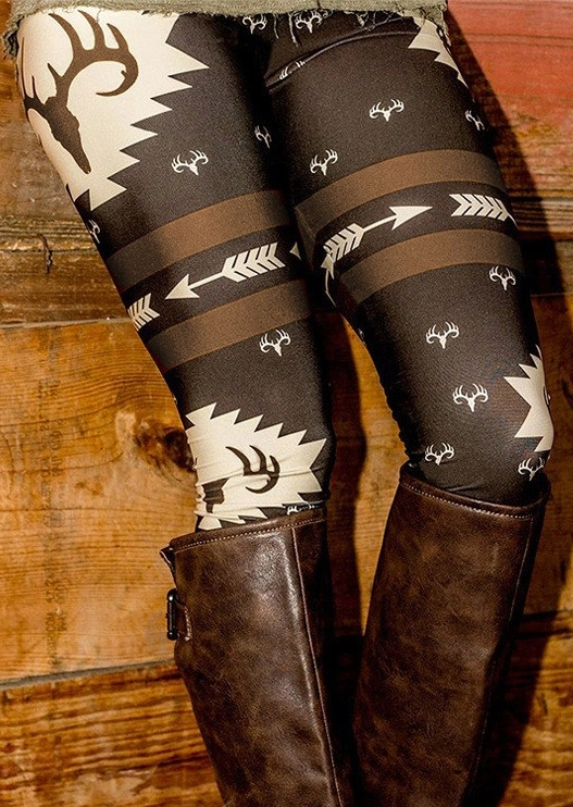 Detail Reindeer Arrow Leggings Nomer 4