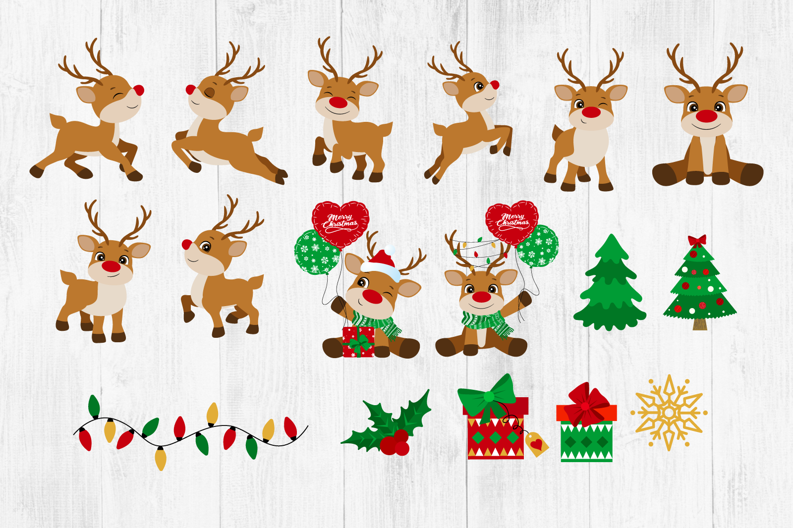 Detail Reindeer Clipart Images Nomer 25