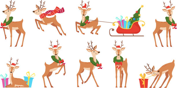 Detail Reindeer Clipart Images Nomer 28