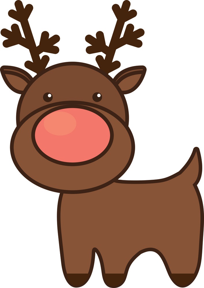 Detail Reindeer Clipart Images Nomer 40