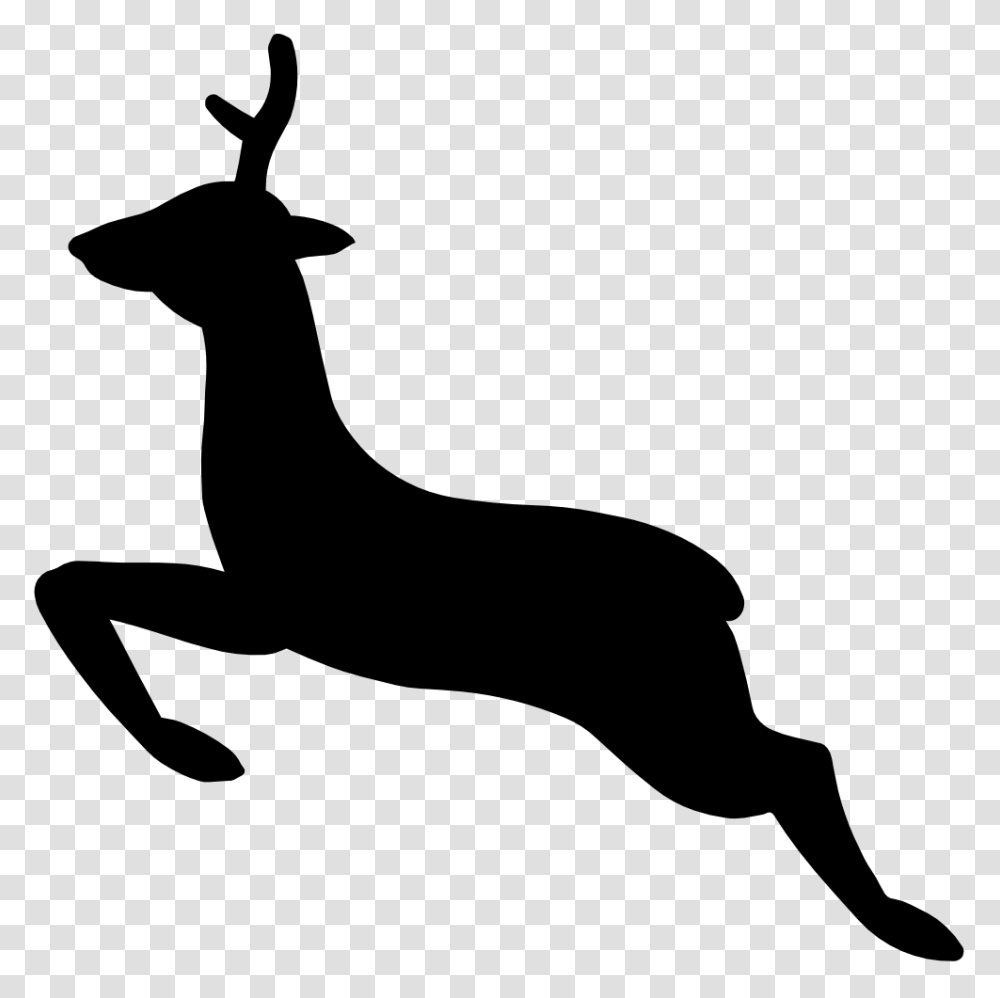 Detail Reindeer Clipart Silhouette Nomer 47