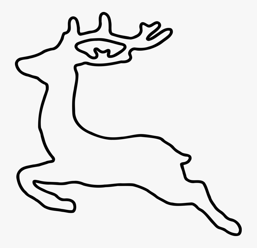 Detail Reindeer Clipart Silhouette Nomer 8