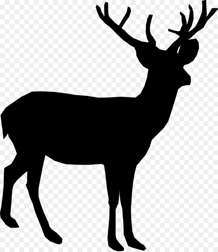 Detail Reindeer Clipart Silhouette Nomer 9