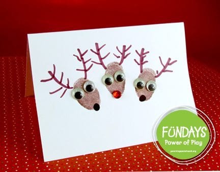 Detail Reindeer Fingerprint Card Nomer 10