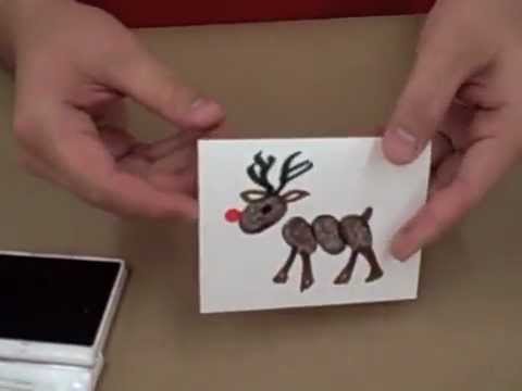 Detail Reindeer Fingerprint Card Nomer 15