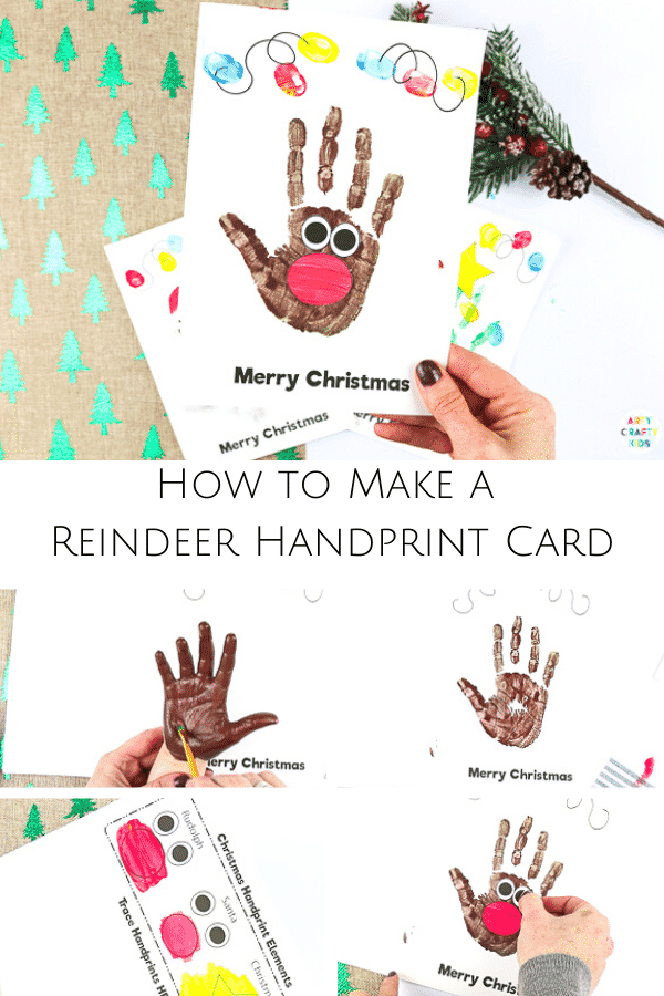 Detail Reindeer Fingerprint Card Nomer 28