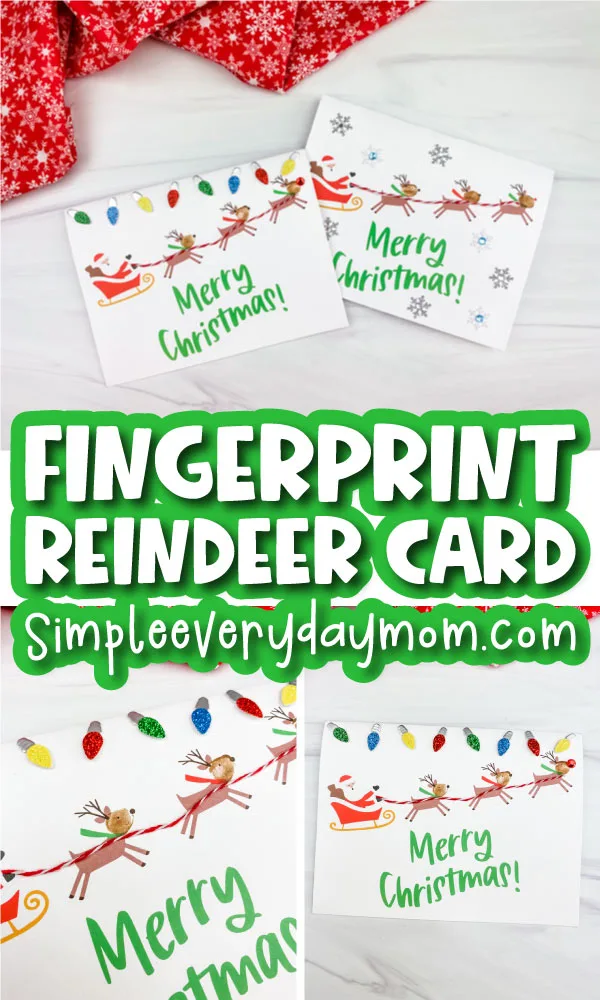 Detail Reindeer Fingerprint Card Nomer 46