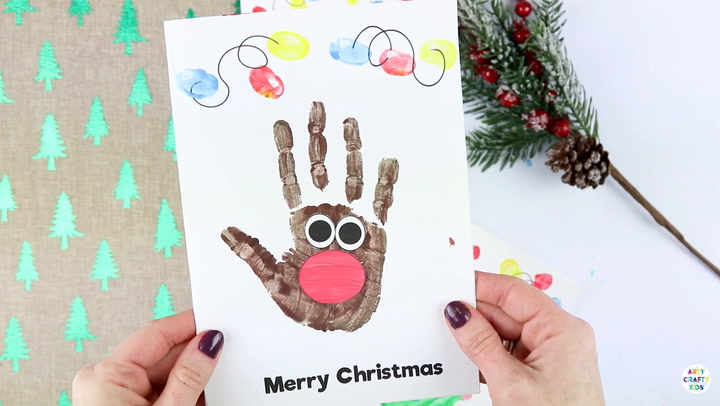 Detail Reindeer Fingerprint Card Nomer 47