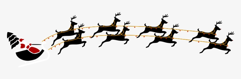 Detail Reindeer Flying Clipart Nomer 21