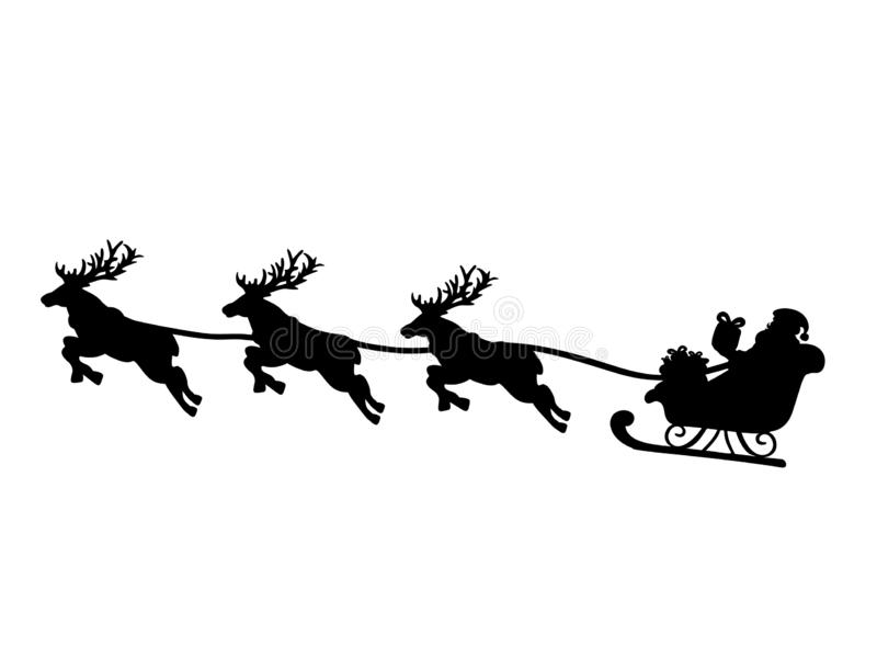 Detail Reindeer Flying Clipart Nomer 41