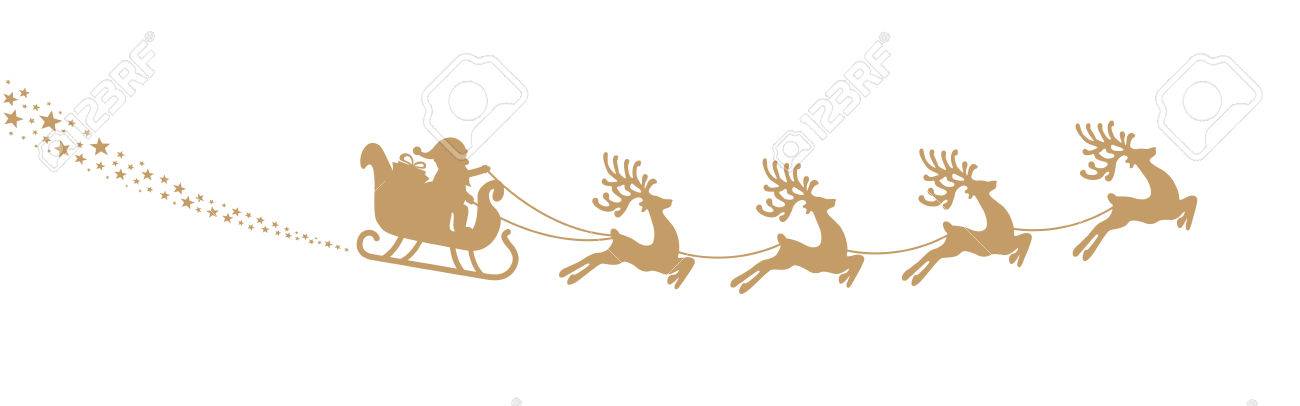 Detail Reindeer Flying Clipart Nomer 43