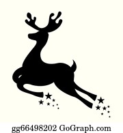 Detail Reindeer Flying Clipart Nomer 44