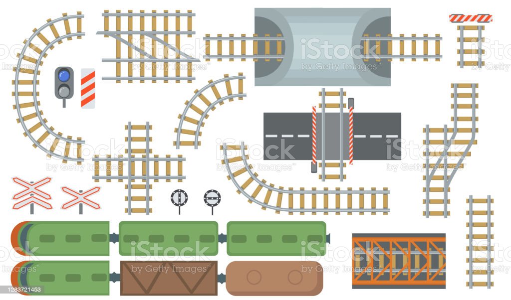 Detail Rel Kereta Api Vector Nomer 18