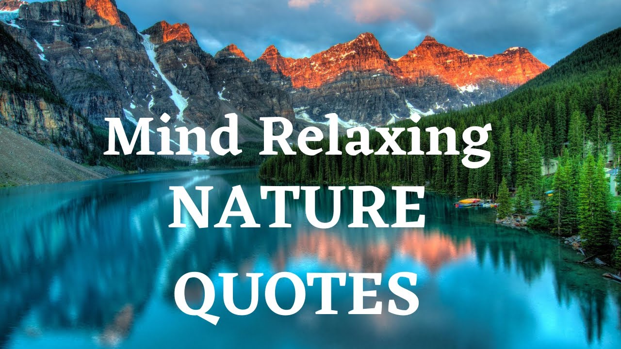 Detail Relax With Nature Quotes Nomer 11