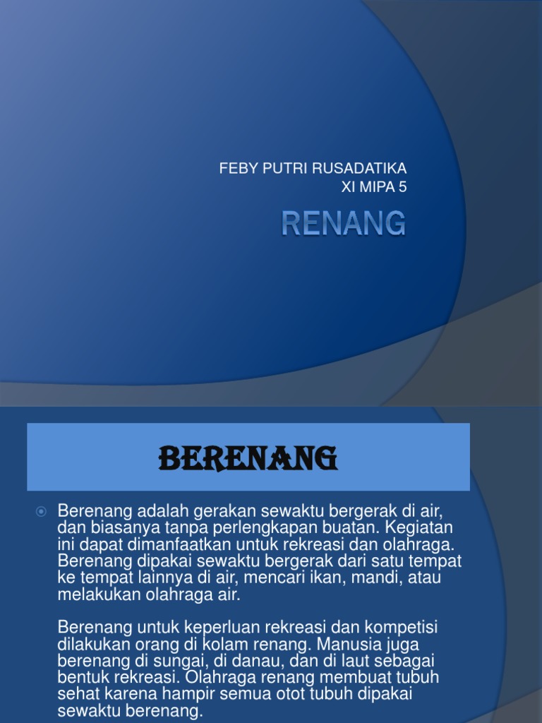 Detail Renang Ppt Nomer 9