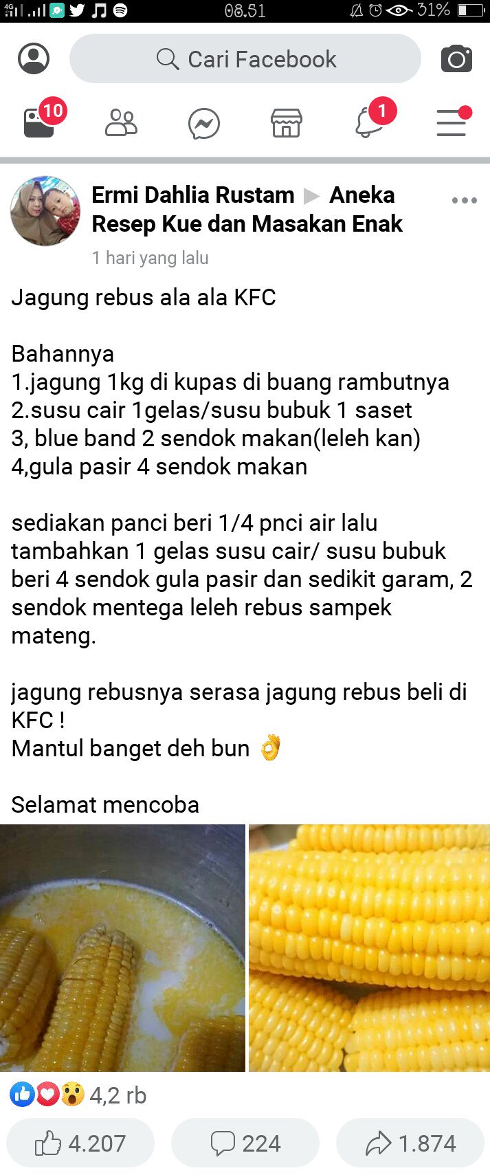 Detail Resep Jagung Rebus Kfc Nomer 5