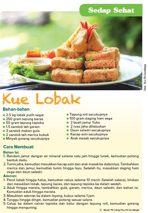 Detail Resep Kue Lobak Vegetarian Nomer 31