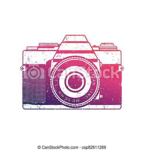 Detail Retro Camera Font Nomer 10