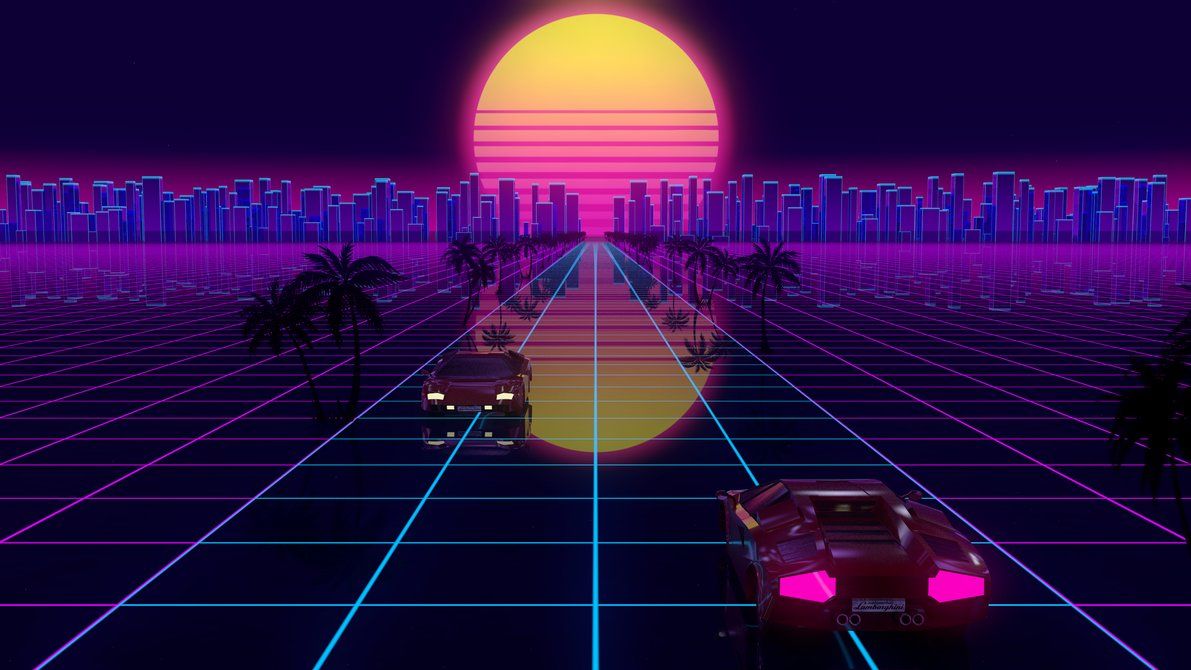 Detail Retro Wave Background Nomer 11