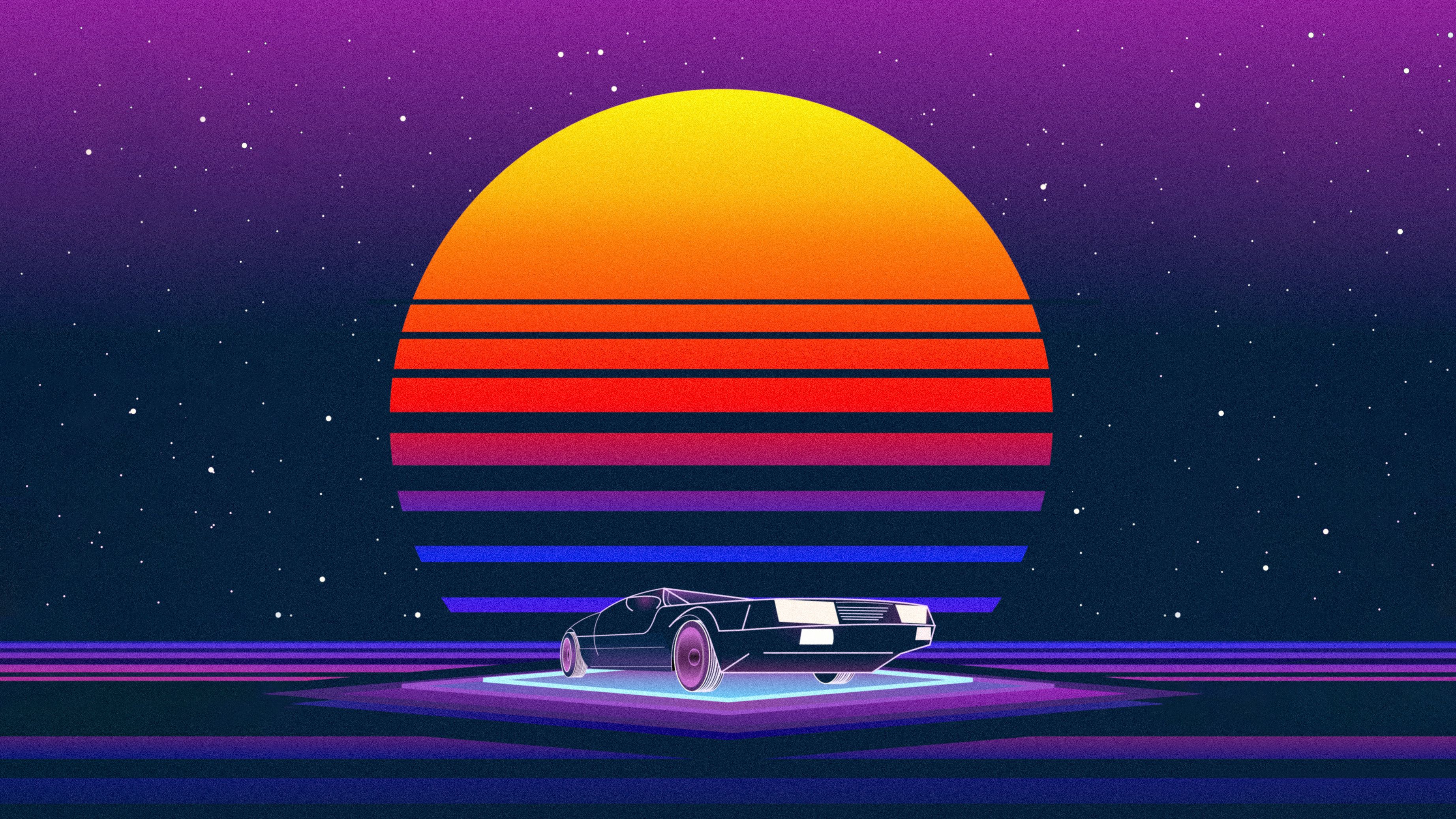 Detail Retro Wave Background Nomer 3