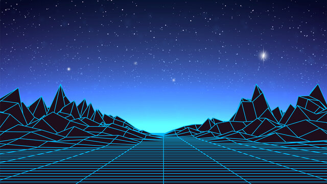 Detail Retro Wave Background Nomer 18