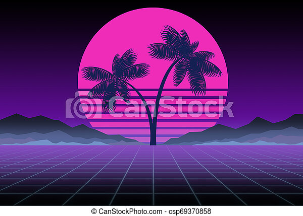 Detail Retro Wave Background Nomer 32