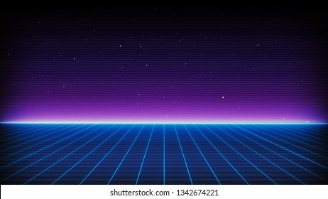 Detail Retro Wave Background Nomer 33