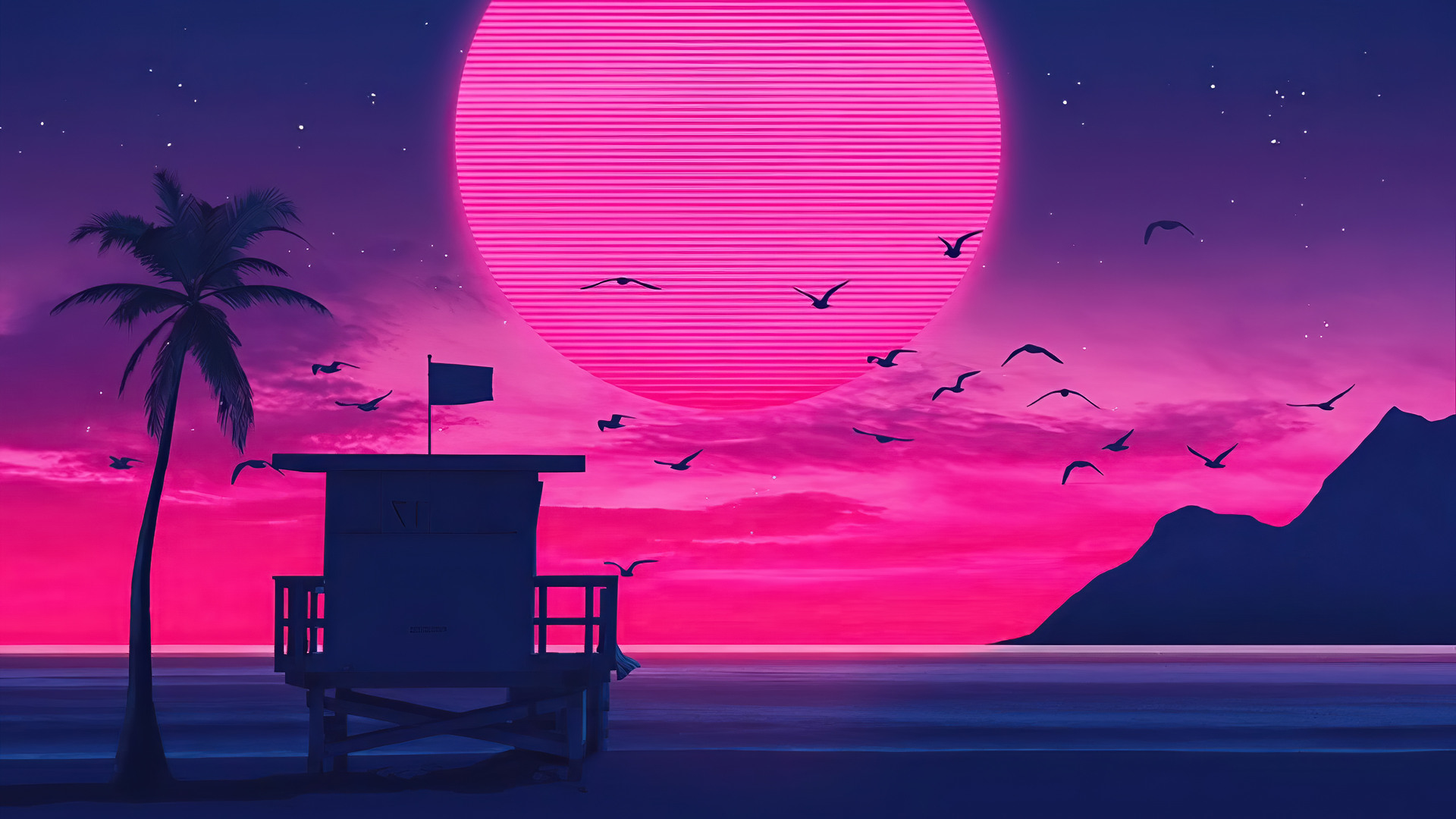 Detail Retro Wave Background Nomer 6