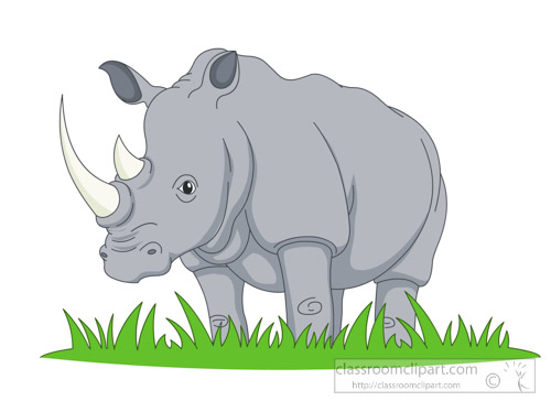 Detail Rhino Clipart Nomer 17