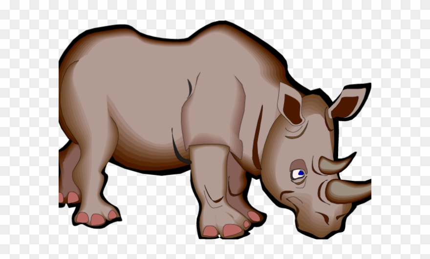 Detail Rhino Clipart Nomer 35