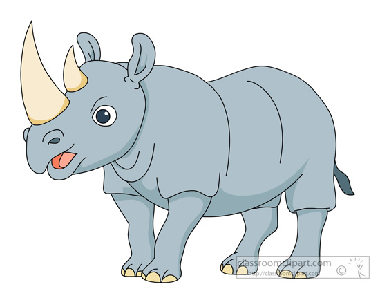 Detail Rhino Clipart Nomer 42