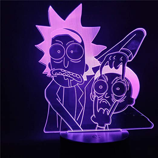 Detail Rick And Morty 3d Lamp Nomer 2