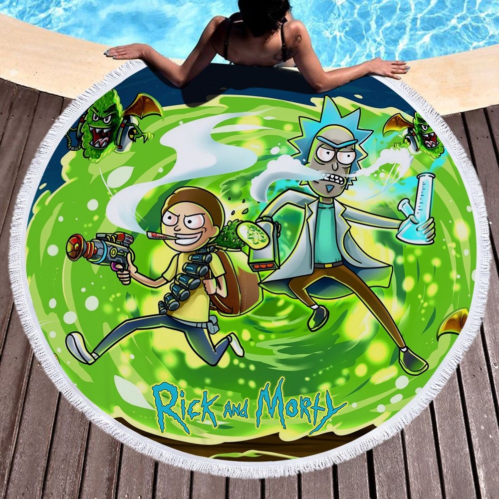 Detail Rick And Morty Beach Towel Nomer 4