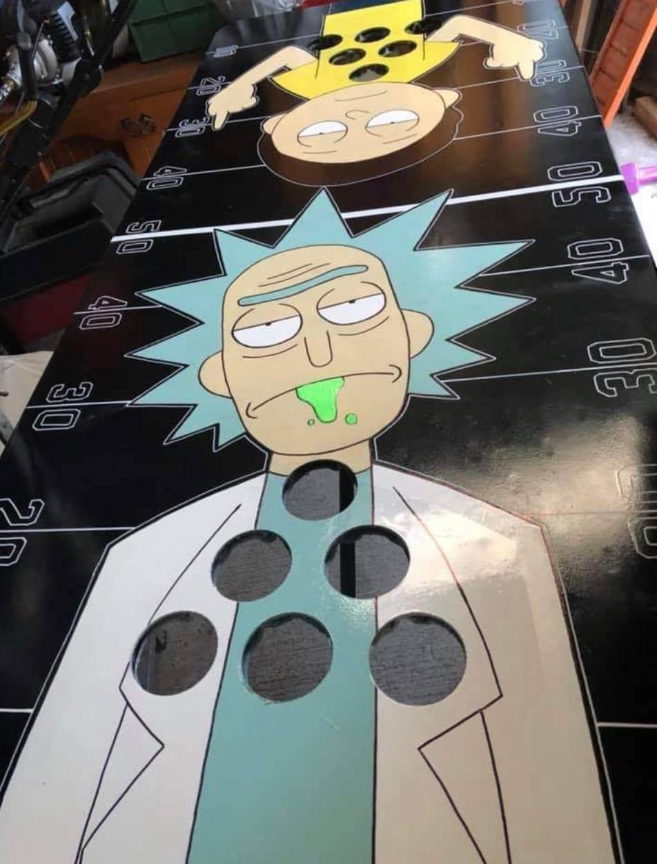 Rick And Morty Beer Pong Table - KibrisPDR