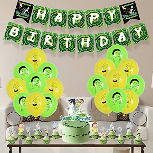 Detail Rick And Morty Birthday Banner Nomer 2