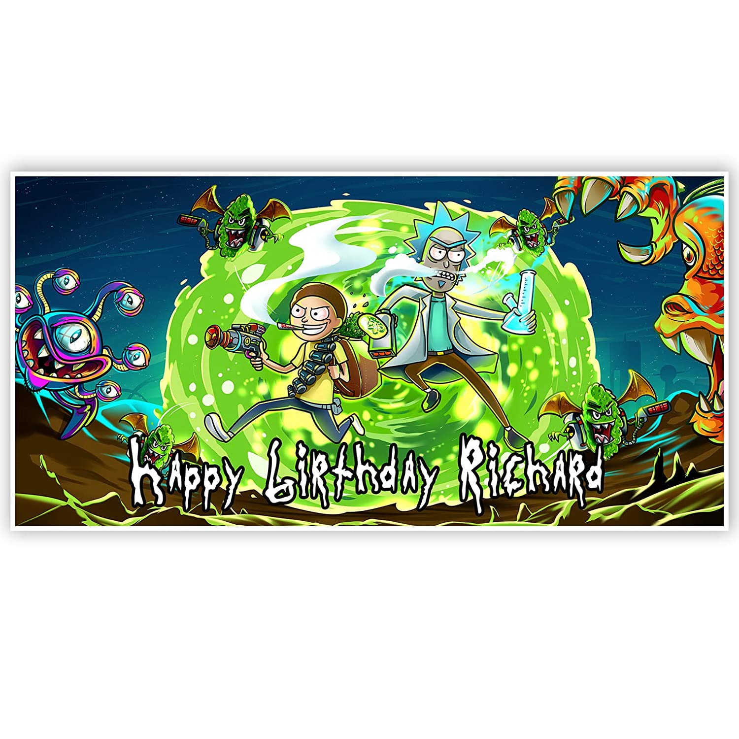 Detail Rick And Morty Birthday Banner Nomer 19